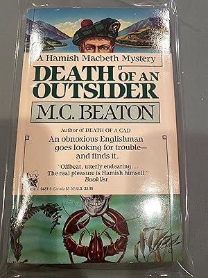 Seller image for DEATH OF AN OUTSIDER a Hamish Macbeth mystery for sale by Happy Heroes