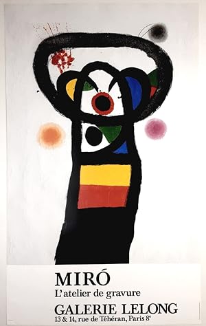 Joan Miro - L Atelier de Gravure - (Original-Ausstellungsplakat Galerie Lelong, Paris)