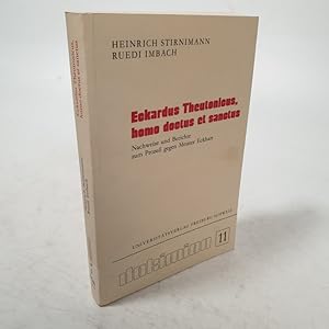 Seller image for Eckardus Theutonicus, homo doctus et sanctus : Nachweise und Berichte zum Prozess gegen Meister Eckhart. Dokimion, 11. for sale by Antiquariat Bookfarm