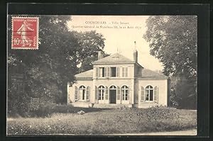 Carte postale Courcelles, Villa Senart Quartier General de Napoleon