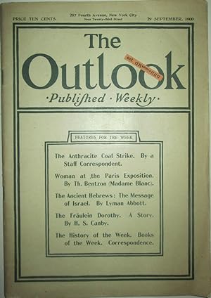 The Outlook. 29 September, 1900