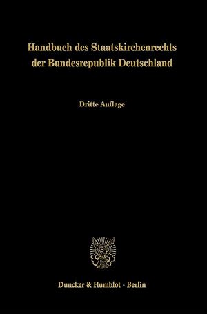 Seller image for Handbuch des Staatskirchenrechts der Bundesrepublik Deutschland Band 1, 2 und 3 for sale by moluna