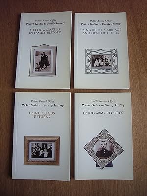 Seller image for Getting Started in Family History; Using Birth, Marriage and Death Records; Using Census Returns;; Using Army Records (Pocket Guides to Family History) Four Separate Guide Books for sale by Soin2Books
