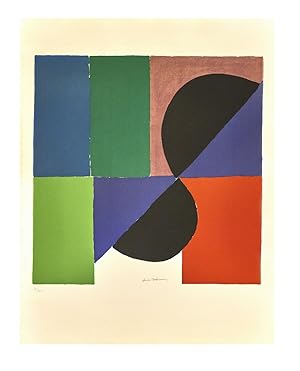 Lithographie originale en couleurs de Sonia Delaunay signée et numérotée par l'artiste