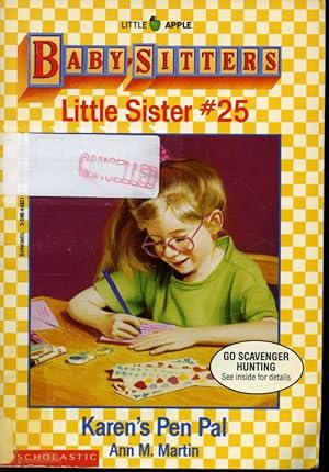 Imagen del vendedor de The Baby-Sitters Little Sister No. 25 : Karen's Pen Pal a la venta por Librairie Le Nord