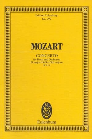 Horn Concerto No.1 in D major, K412 - Study Score