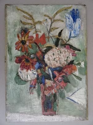 (Zoeterwoude 1895 - 1981 Grimaud). Blumen. Öl auf Leinwand. (Wohl Worpswede, um 1924). Unten rech...