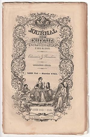 Seller image for Journal des enfans et revue des enfants. Education Familire. Deuxime srie. XIIIe Vol., Janvier 1845. for sale by Antiquariat Dennis R. Plummer