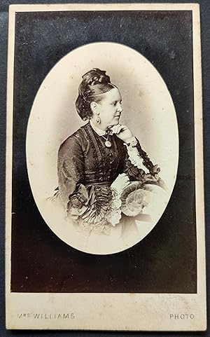 Seller image for Photograph of Mrs Henry Wood - Carte de Visite for sale by Matthew Nutt Antiquarian Books