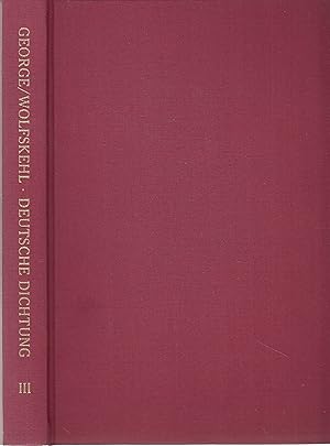 Bild des Verkufers fr Deutsche Dichtung. Dritter Band: Das Jahrhundert Goethes. - zum Verkauf von Antiquariat Tautenhahn
