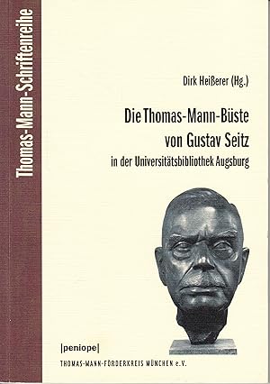 Die Thomas-Mann-Büste von Gustav Seitz in der Universitätsbibliothek Augsburg. -