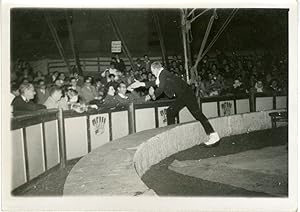 "DUDULE en piste" Photo originale fin des années 40