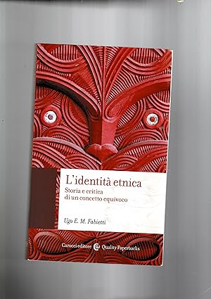 Immagine del venditore per L'identitetnica- Storia critica di un concetto rquivoco. venduto da Libreria Gull