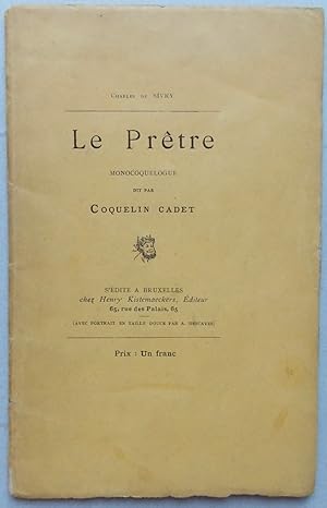 Seller image for Le Prtre. Monocoquelogue dit par Coquelin Cadet. for sale by Le Cabinet d'Amateur