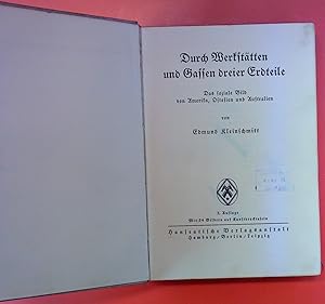 Imagen del vendedor de Durch Werksttten und Gassen dreier Erdteile. 2. Auflage. a la venta por biblion2