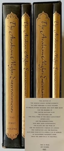 Bild des Verkufers fr The Arabian Nights Entertainments (4 Books in 2 Separate Volumes) zum Verkauf von APPLEDORE BOOKS, ABAA