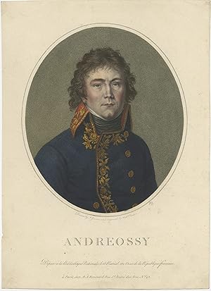 Antique Portrait of General Andreossy by Cardon (1803)