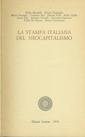 Immagine del venditore per La stampa italiana del neocapitalismo venduto da librisaggi