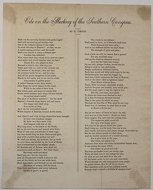 ODE ON THE MEETING OF THE SOUTHERN CONGRESS