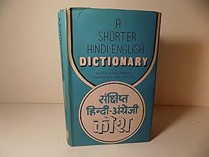 Bild des Verkufers fr A Shorter Hindi-English Dictionary zum Verkauf von Old Book Surfer