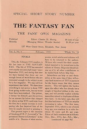 The Fantasy Fan #18 (#2.6) (February 1935) [Facsimile]