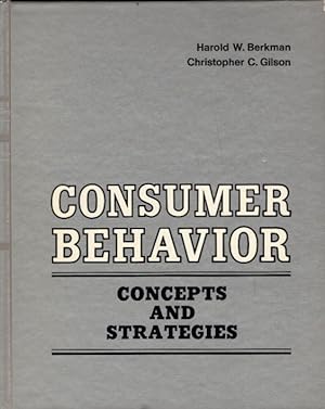 Imagen del vendedor de Consumer Behaviour: Concepts and Strategies a la venta por AMAHOFF- Bookstores