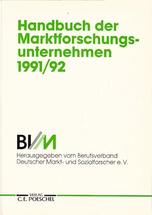 Handbuch der Marktforschungsunternehmen 1991/92