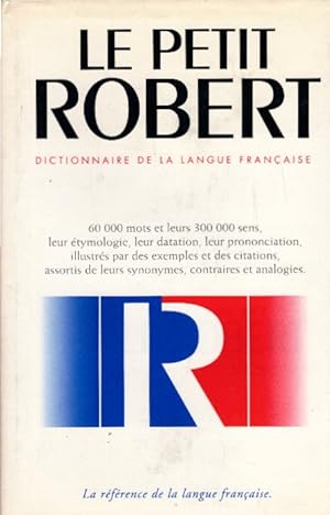 Seller image for Le Nouveau Petit Robert Dictionnaire De LA Langue Franaise: Des Noms Propres (Pr1) for sale by AMAHOFF- Bookstores