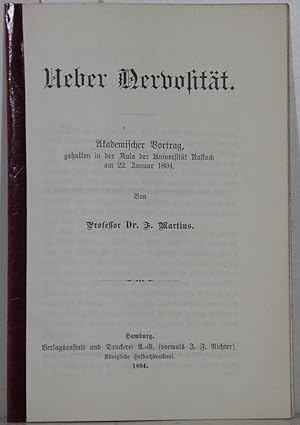 Ueber Nervosität. Vortrag zu Rostock.