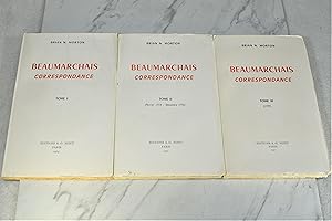 Seller image for BEAUMARCHAIS CORRESPONDANCE (THREE VOLUMES) for sale by Lost Time Books