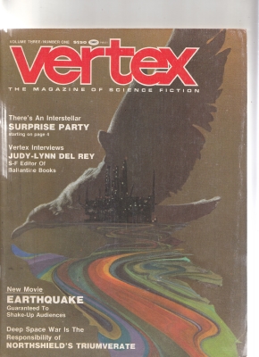 Imagen del vendedor de Vertex: The Magazine of Science Fiction vol 3 no 1 (whole no 13) a la venta por COLD TONNAGE BOOKS