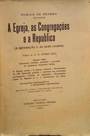 A EGREJA, AS CONGREGAÇÕES E A REPUBLICA.