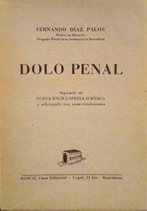 DOLO PENAL. ESTADO DE NECESIDAD.