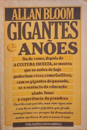 Bild des Verkufers fr GIGANTES E ANES - ENSAIOS, 1960-1990. zum Verkauf von Livraria Castro e Silva