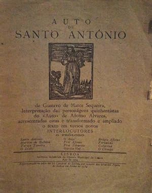 Seller image for AUTO DE SANTO ANTNIO. for sale by Livraria Castro e Silva