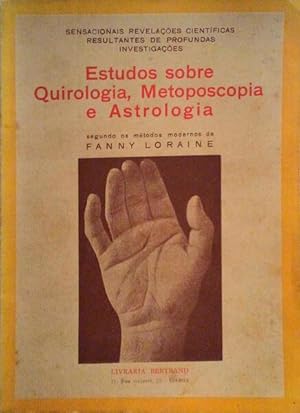 Imagen del vendedor de ESTUDOS SOBRE QUIROLOGIA, METOPOSCOPIA E ASTROLOGIA. a la venta por Livraria Castro e Silva