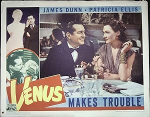 Bild des Verkufers fr Venus Makes Trouble Lobby Card 1937 James Dunn, Patricia Ellis zum Verkauf von AcornBooksNH