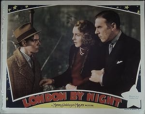 Seller image for London By Night Lobby Card #2 1937 George Murphy, Rita Johnson for sale by AcornBooksNH