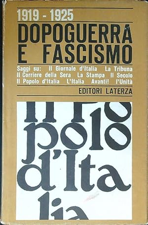 1919-1925 Dopoguerra e fascismo