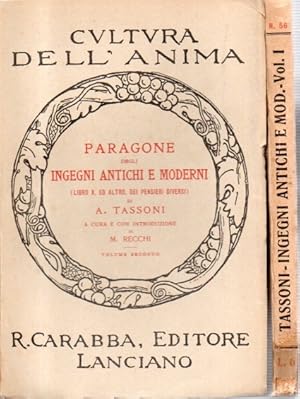 Paragone degli ingegni antichi e moderni (libro X ed altro dei pensieri diversi)