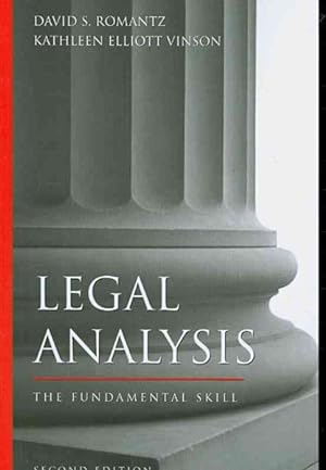 Immagine del venditore per Legal Analysis : The Fundamental Skill venduto da GreatBookPrices