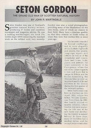 Seller image for Seton Gordon : Scottish Natural History. This is an original article separated from an issue of The Book & Magazine Collector publication, 2001. for sale by Cosmo Books