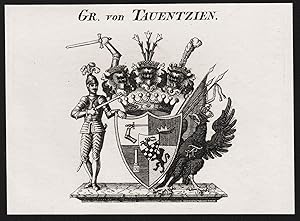 Bild des Verkufers fr Gr. von Tauentzien" - Wappen coat of arms zum Verkauf von Antiquariat Steffen Vlkel GmbH