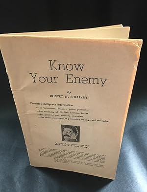 Bild des Verkufers fr Know Your Enemy 1956 zum Verkauf von blograrebooks