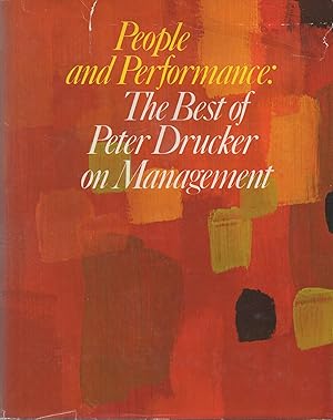 Seller image for People and Performance: The Best of Peter Drucker on Management for sale by Book Booth