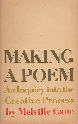 Imagen del vendedor de Making a Poem: An Inquiry into the Creative Process a la venta por Book Booth