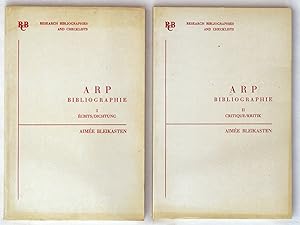Bild des Verkufers fr Arp Bibliographie, 2 vols. zum Verkauf von Undercover Books