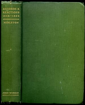 Image du vendeur pour Records and Reactions 1856-1939 mis en vente par Little Stour Books PBFA Member