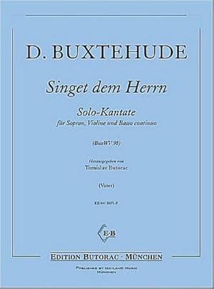 Bild des Verkufers fr Singet dem Herrn BuxWV98 Solokantatefr Sopran, Violine und Bc : Partitur und Stimmen zum Verkauf von AHA-BUCH GmbH