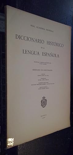 Imagen del vendedor de Diccionario histrico de la lengua espaola. Seminario de Lexicografa. Fascculo sptimo: aduccin-aga a la venta por Librera La Candela